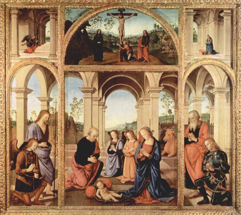 Pietro Perugino Albani Torlonia Polyptych Spain oil painting art